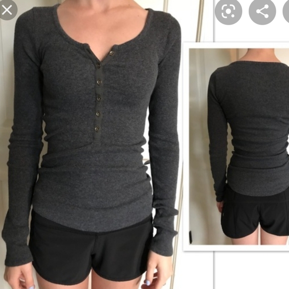 Abercrombie & Fitch Tops - Abercrombie & Fitch Thermal Henley Top!